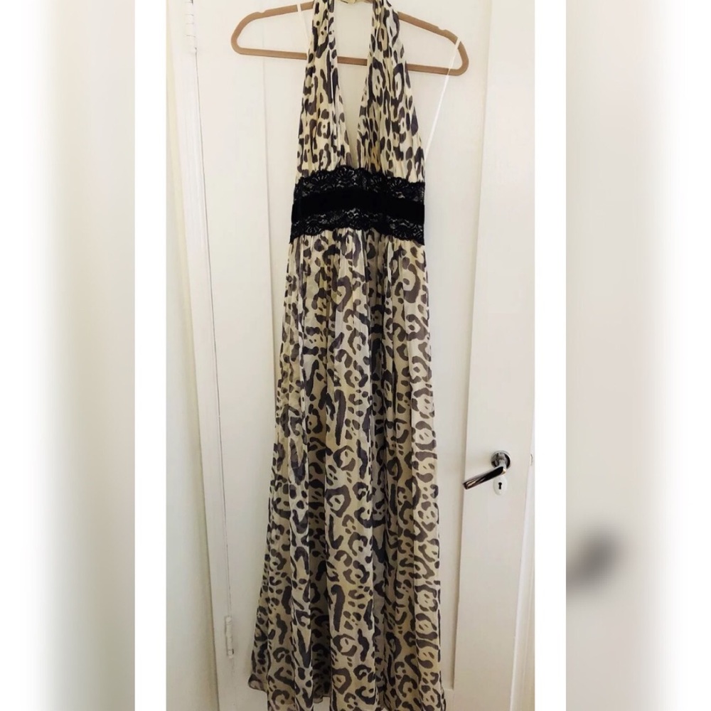 Marchesa Leopard Print gown